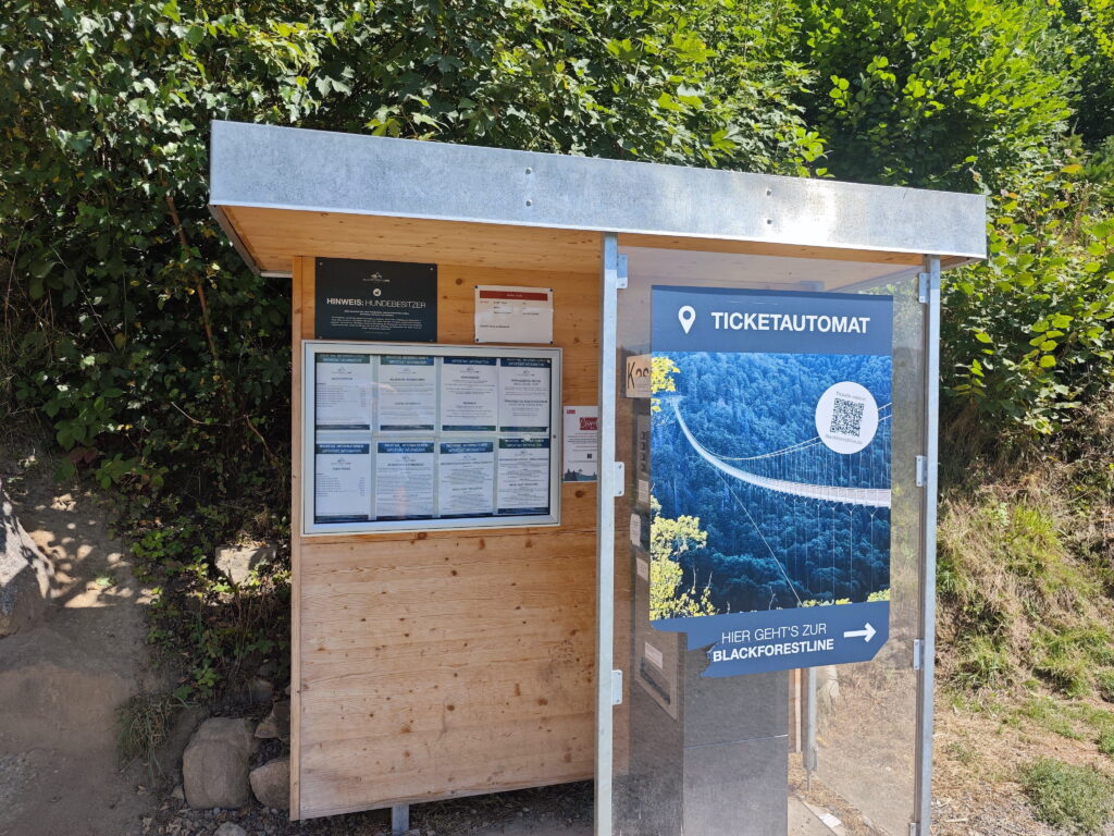 Todtnauer Wasserfälle Eintritt - zu bezahlen am Ticketautomat